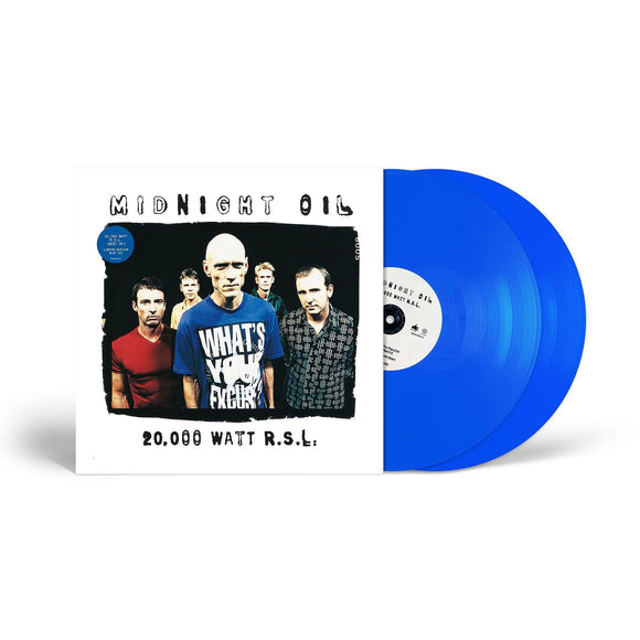 Midnight Oil '20,000 Watt R.S.L.' DOUBLE BLUE VINYL